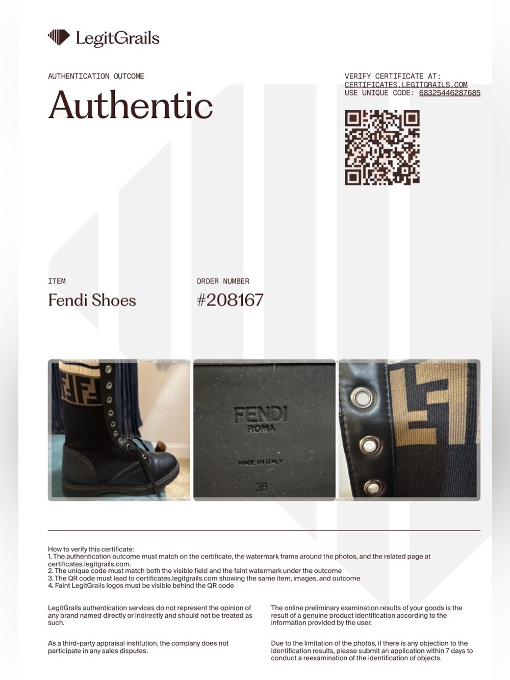 AUTHENTIC FENDI Rockoko FF Logo Combat Boots Black Leather EU 38 - Picture 17 of 17